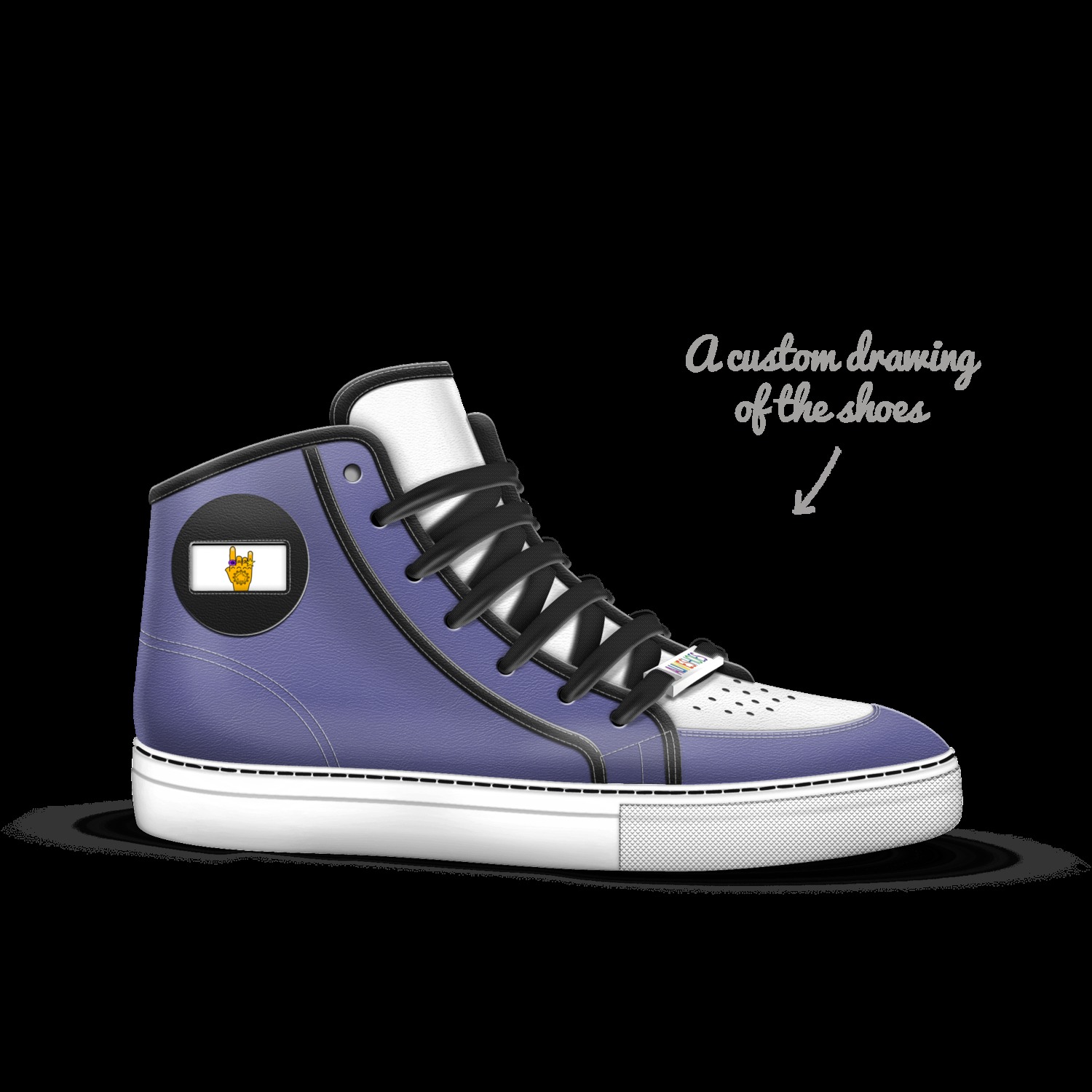 Amethyst Rockstars A Custom Shoe concept by Eugene Woody