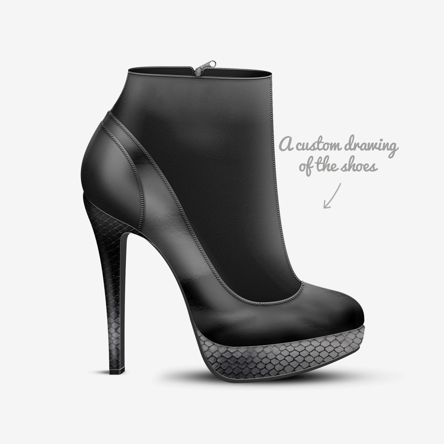 GUNNAR FOSHAY  custom made in Italy shoes by Madison L. Mobley | Sketch view