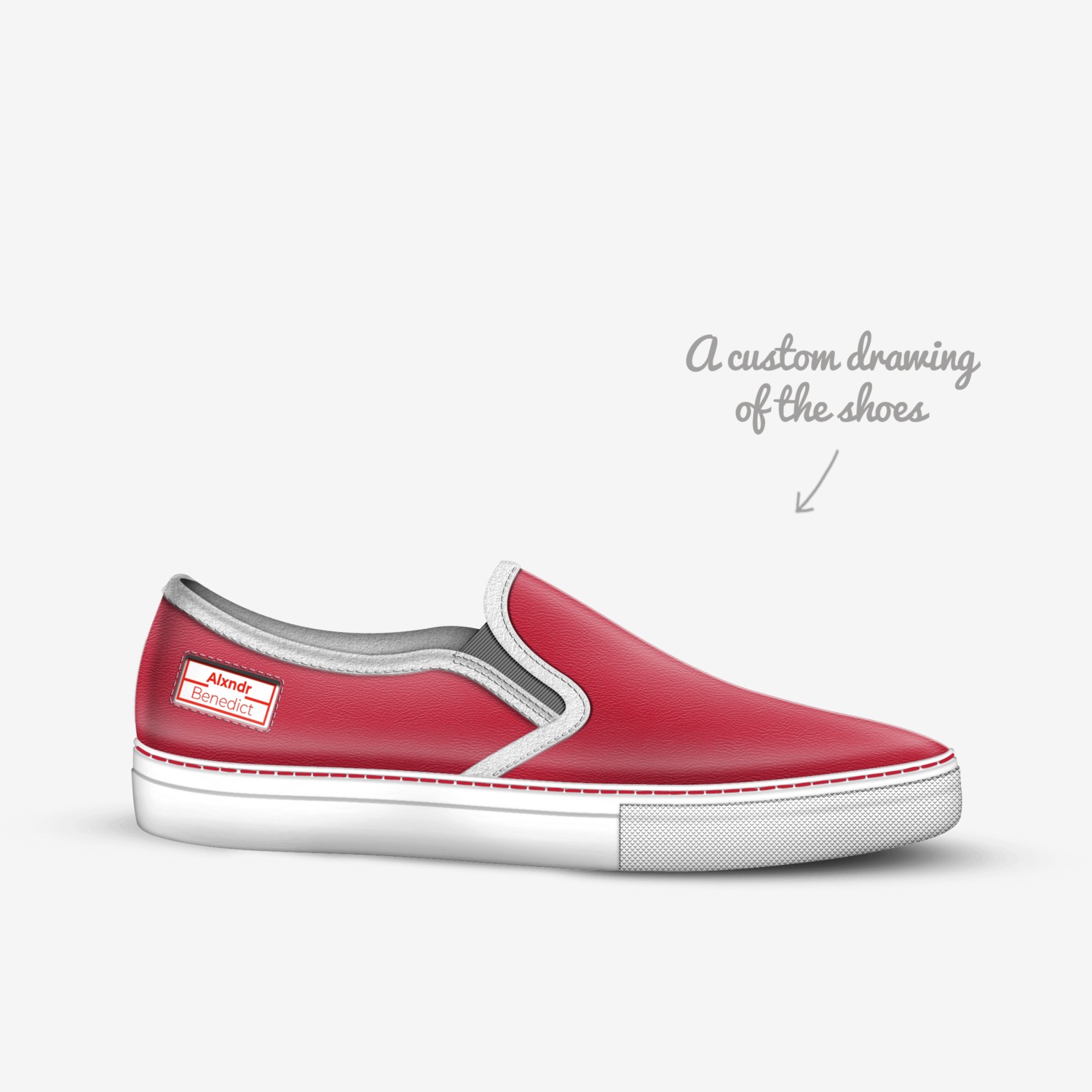 Fyahstarter custom made in Italy shoes by Alexander Peters | Sketch view