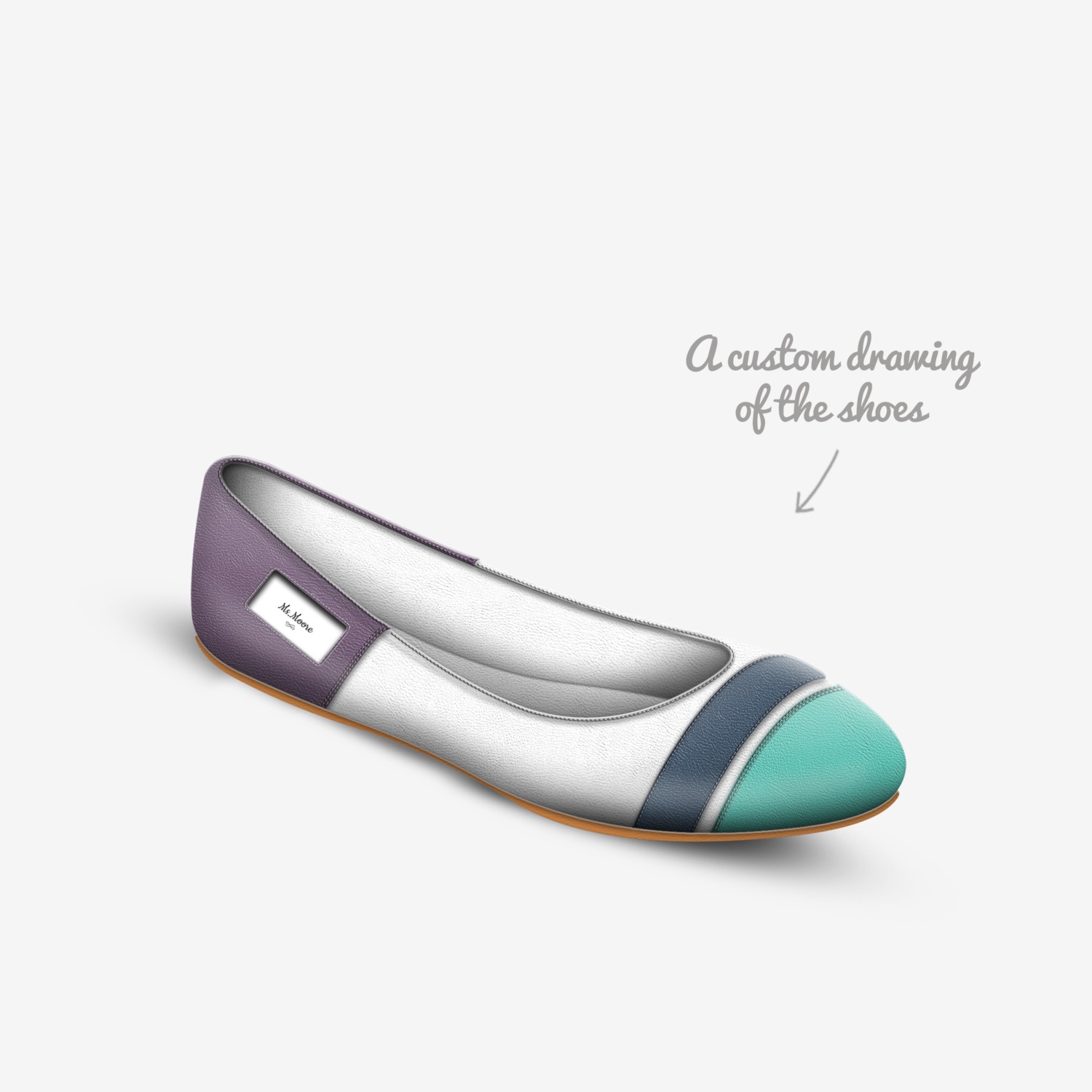 Ms.Moore custom made in Italy shoes by Jalaia Ms.moore | Sketch view
