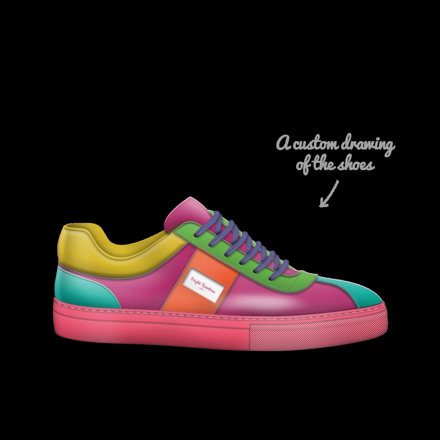 Rainbow dash sneakers clearance