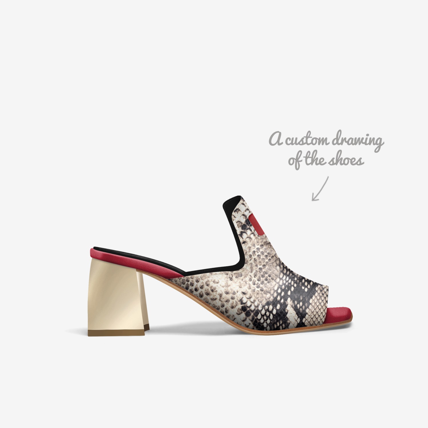 Simply Shar  custom made in Italy shoes by Sharmaine Thomas | Sketch view