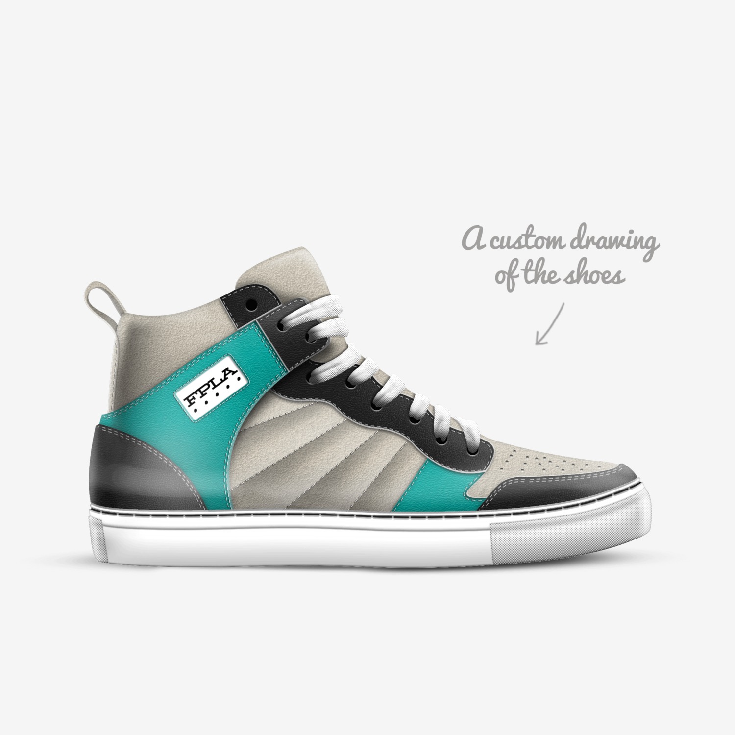 'Venice' custom made in Italy shoes by Fivepointla | Sketch view