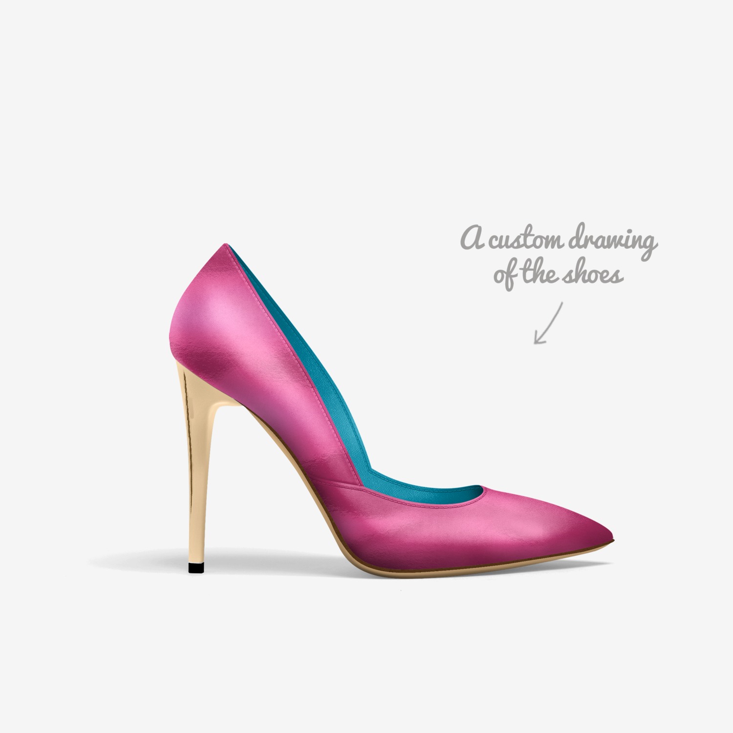 Alexanders custom made in Italy shoes by Darius Alexander | Sketch view