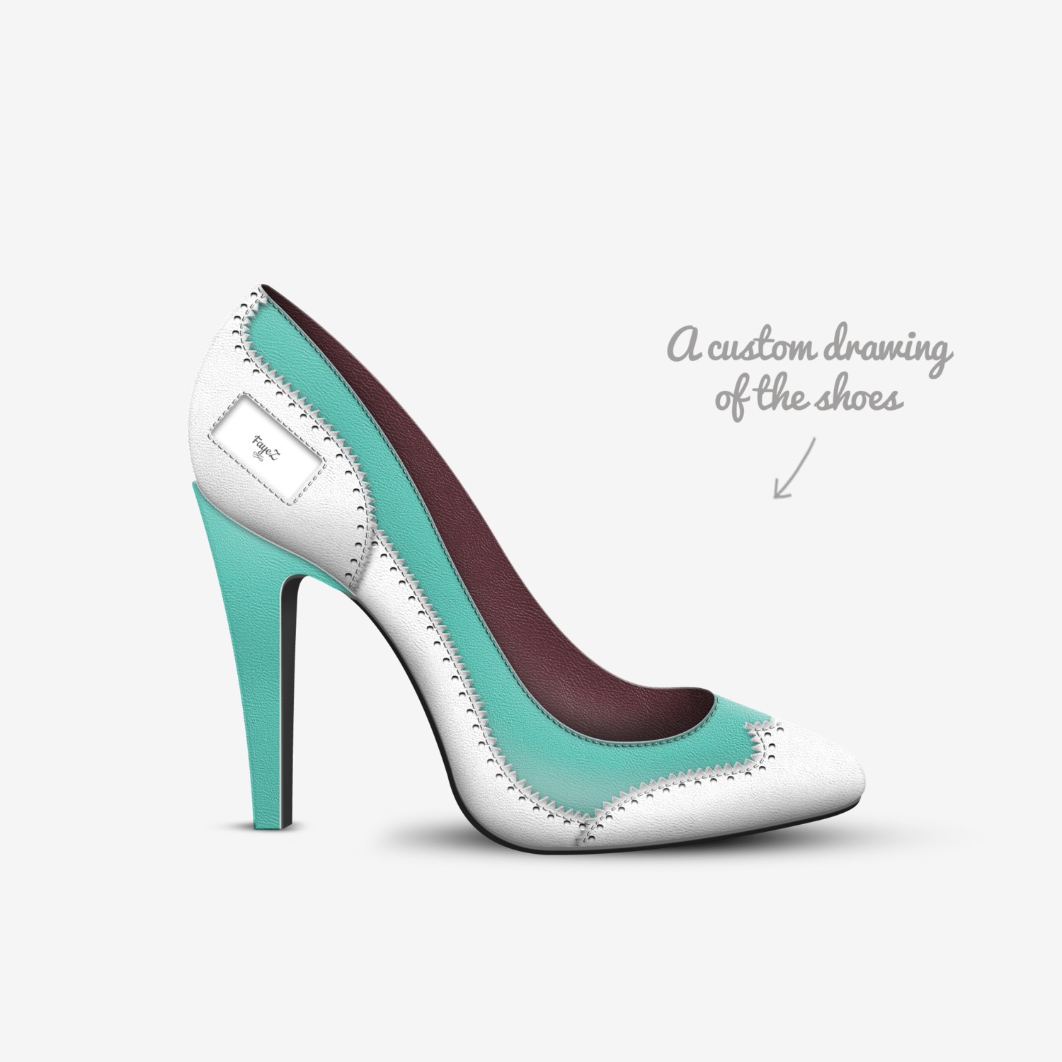 FayeZ custom made in Italy shoes by Alonzo Dewayne Marshall | Sketch view