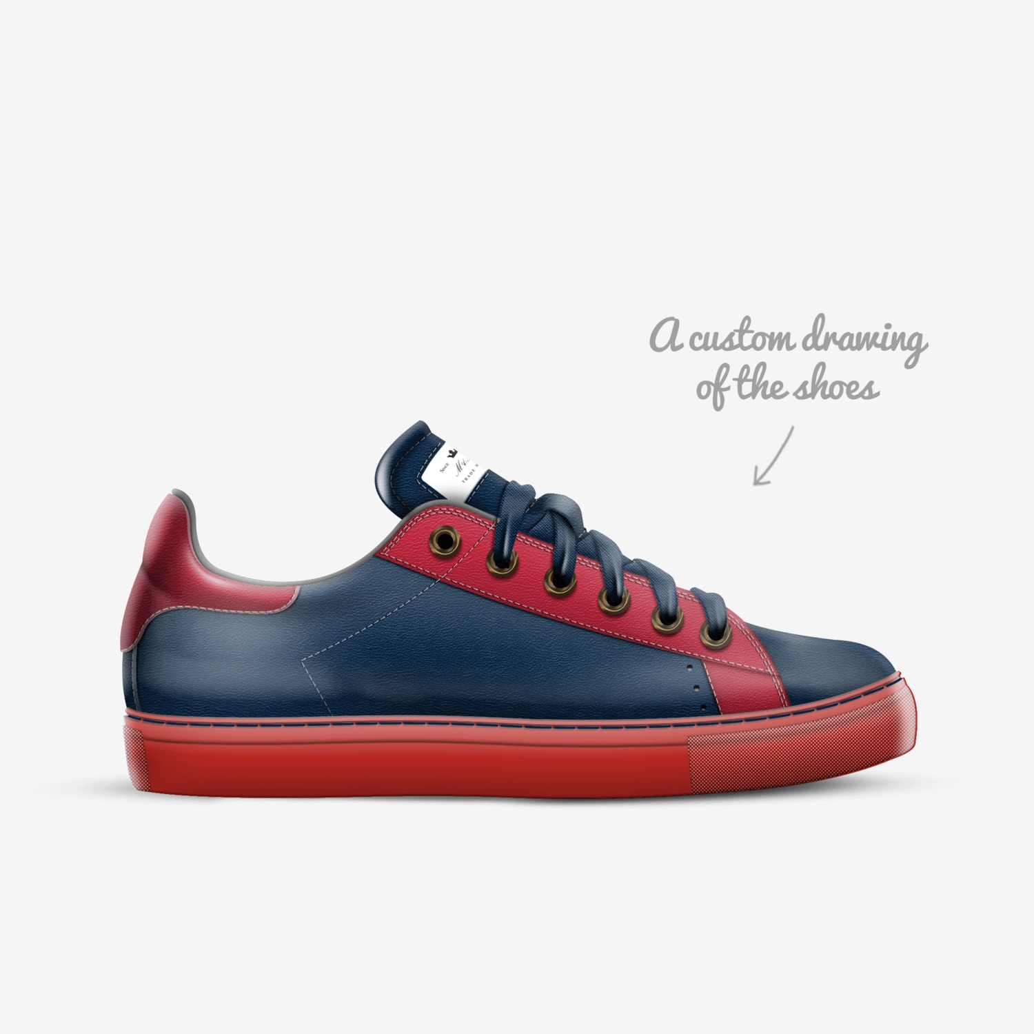 M&M custom made in Italy shoes by Marleny Mendoza | Sketch view