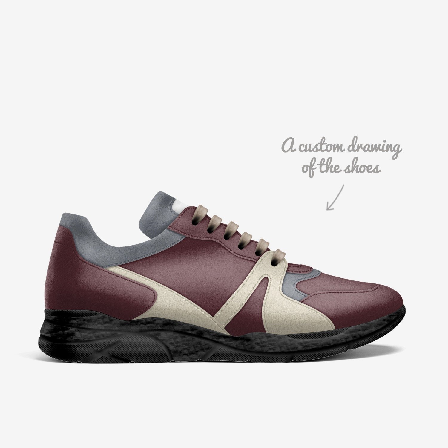 Young Bosses custom made in Italy shoes by Raekwon Culver | Sketch view