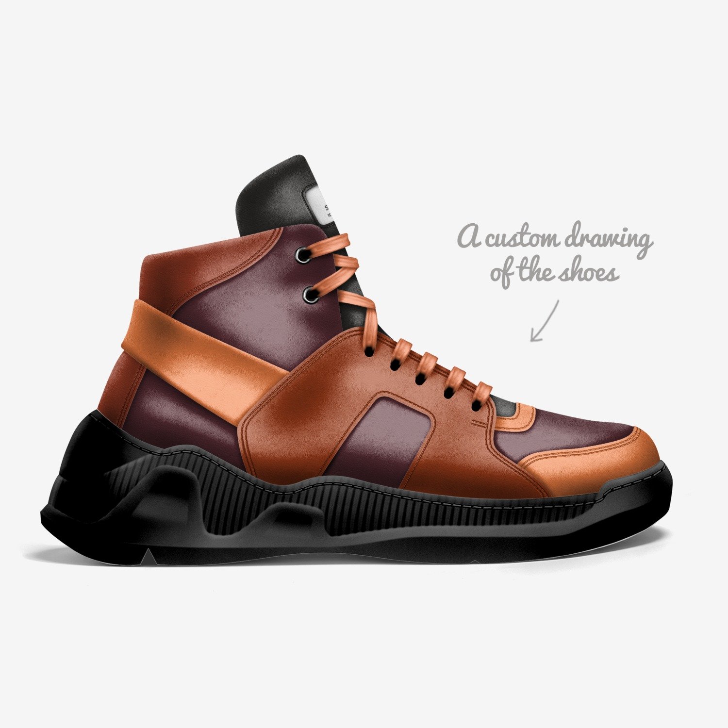 Sergiono  custom made in Italy shoes by Ronnie Griffin | Sketch view