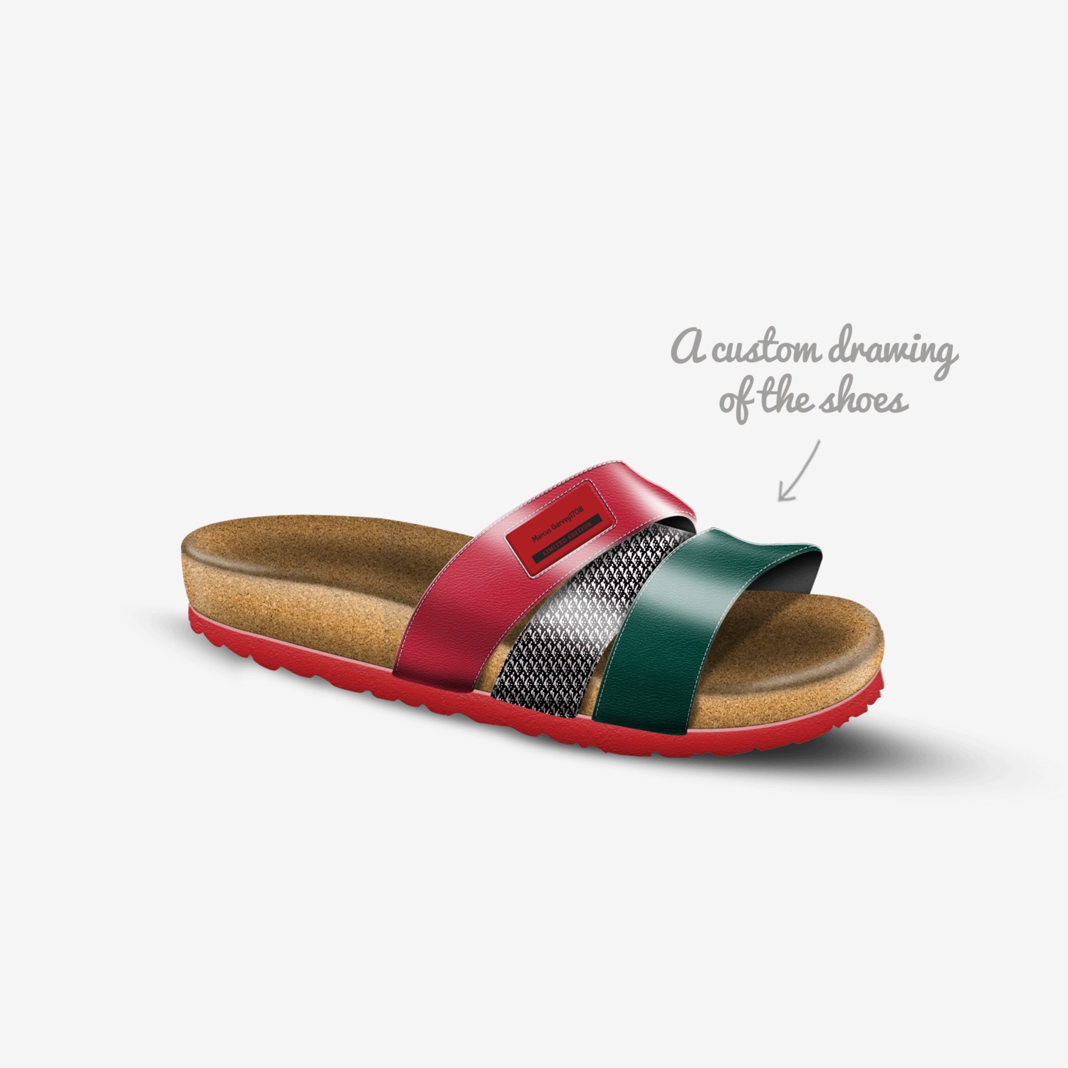The Re-Test  custom made in Italy shoes by Ronald Roberts | Sketch view