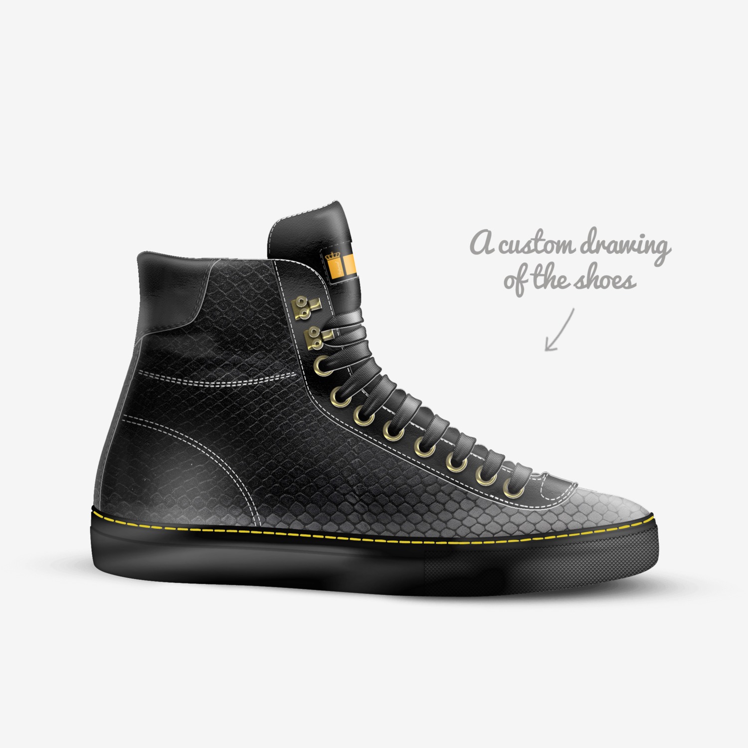 IMP custom made in Italy shoes by Dionicio Adonis Rodriguez | Sketch view