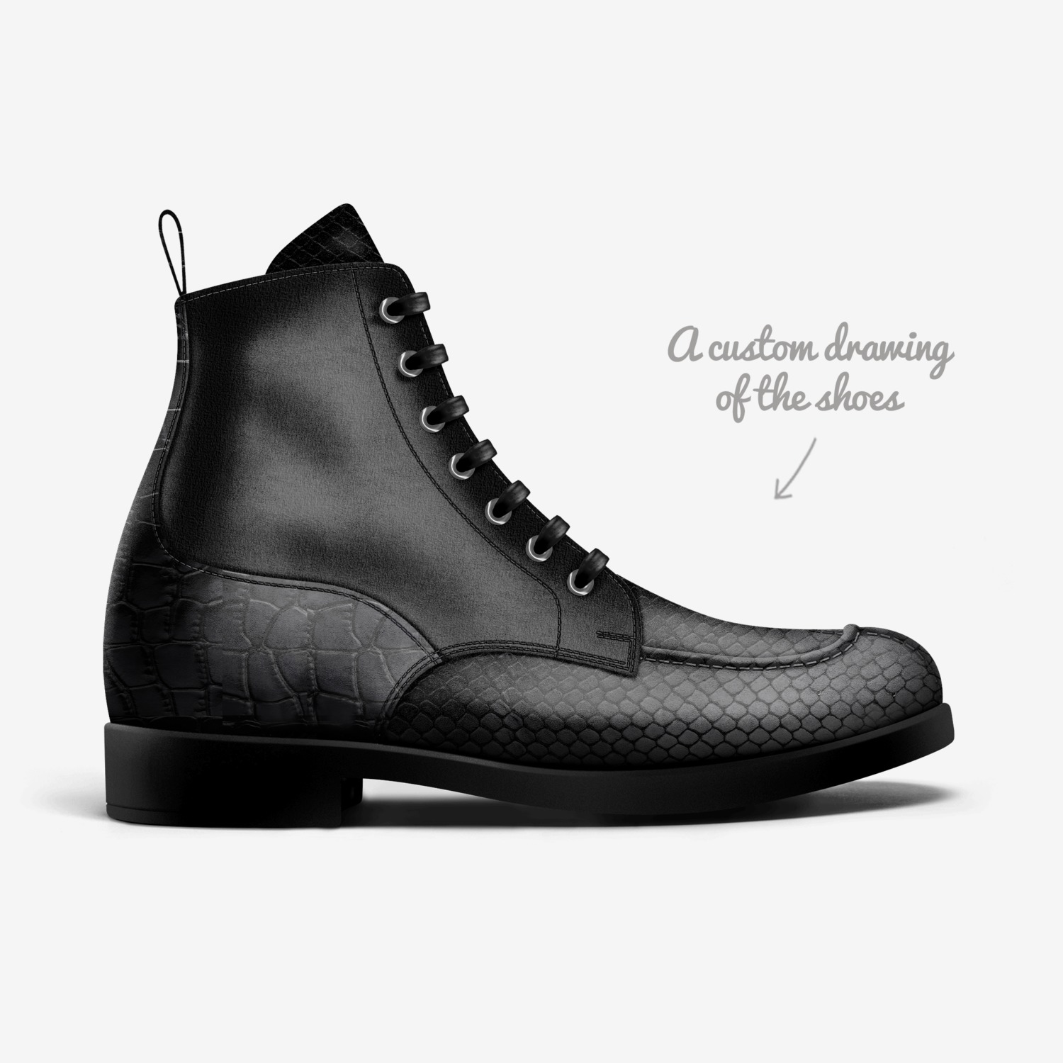 GUNNAR FOSHAY custom made in Italy shoes by Madison L. Mobley | Sketch view
