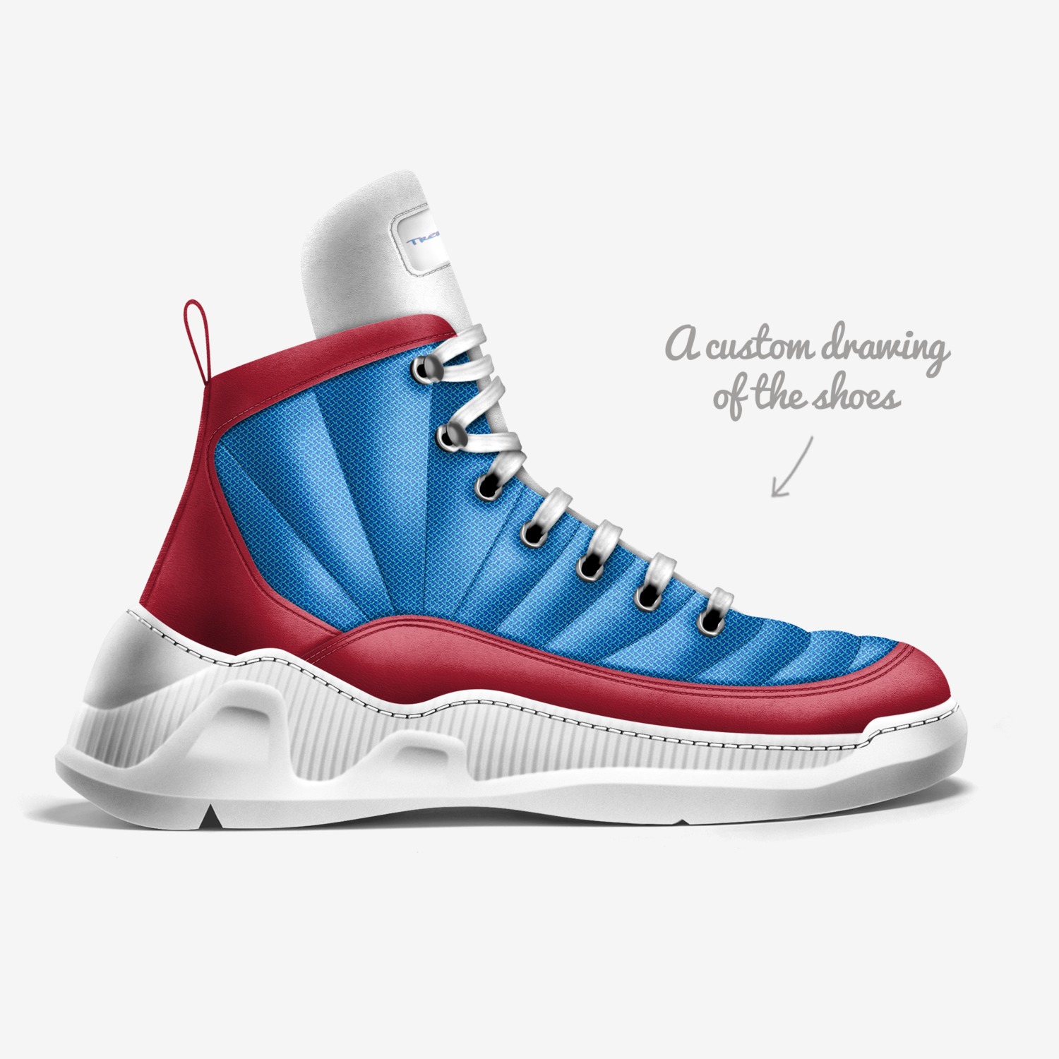 Legacy 1 custom made in Italy shoes by TrewMonger Brand | Sketch view