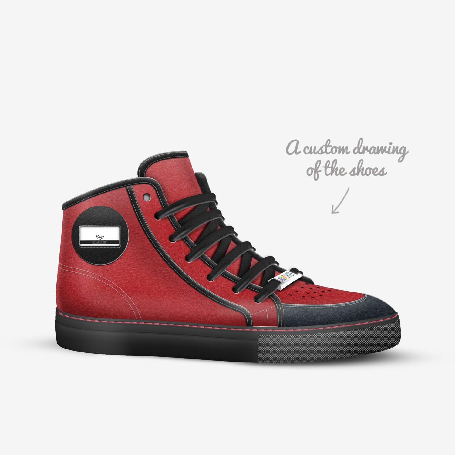 Kays custom made in Italy shoes by Kyle Ozturk | Sketch view
