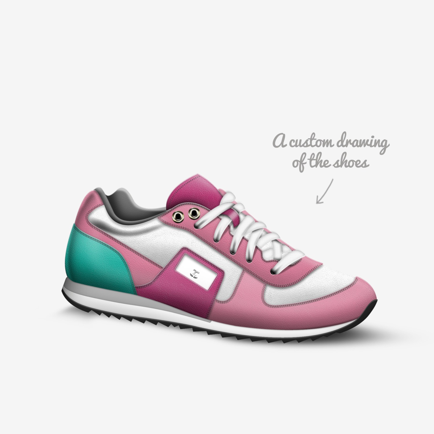 mya custom made in Italy shoes by Lamya Teams | Sketch view