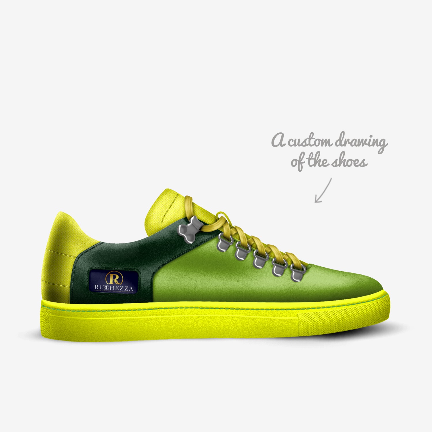 SK-2 custom made in Italy shoes by Ricchezza Custom Footwear Designer Co. | Sketch view