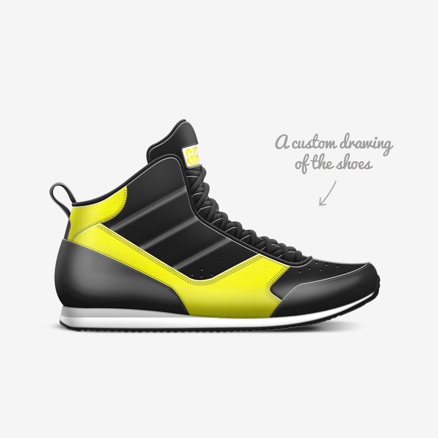 Ghet2 Rock Intl  custom made in Italy shoes by Orlando Penny | Sketch view