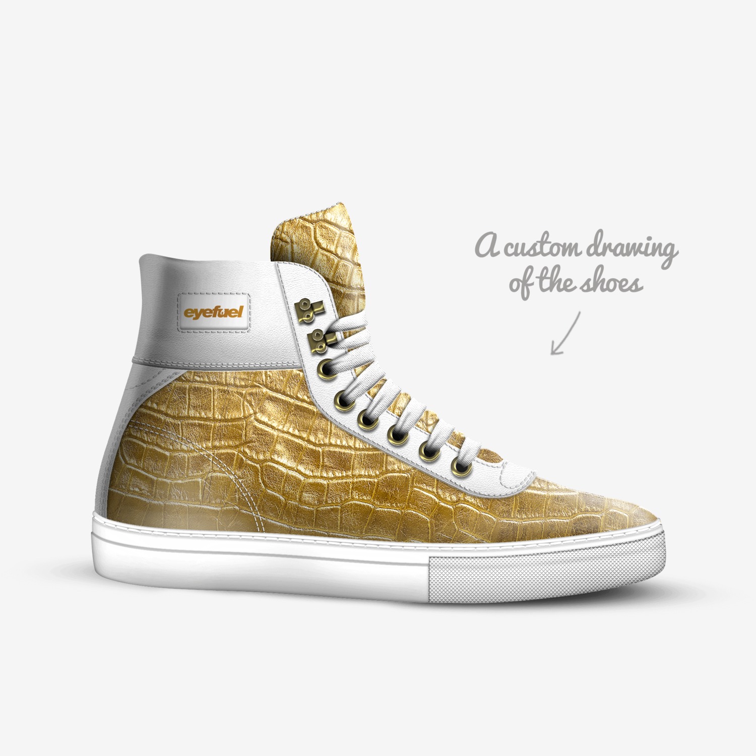 Eyefuel custom made in Italy shoes by Joseph Pisicchio | Sketch view