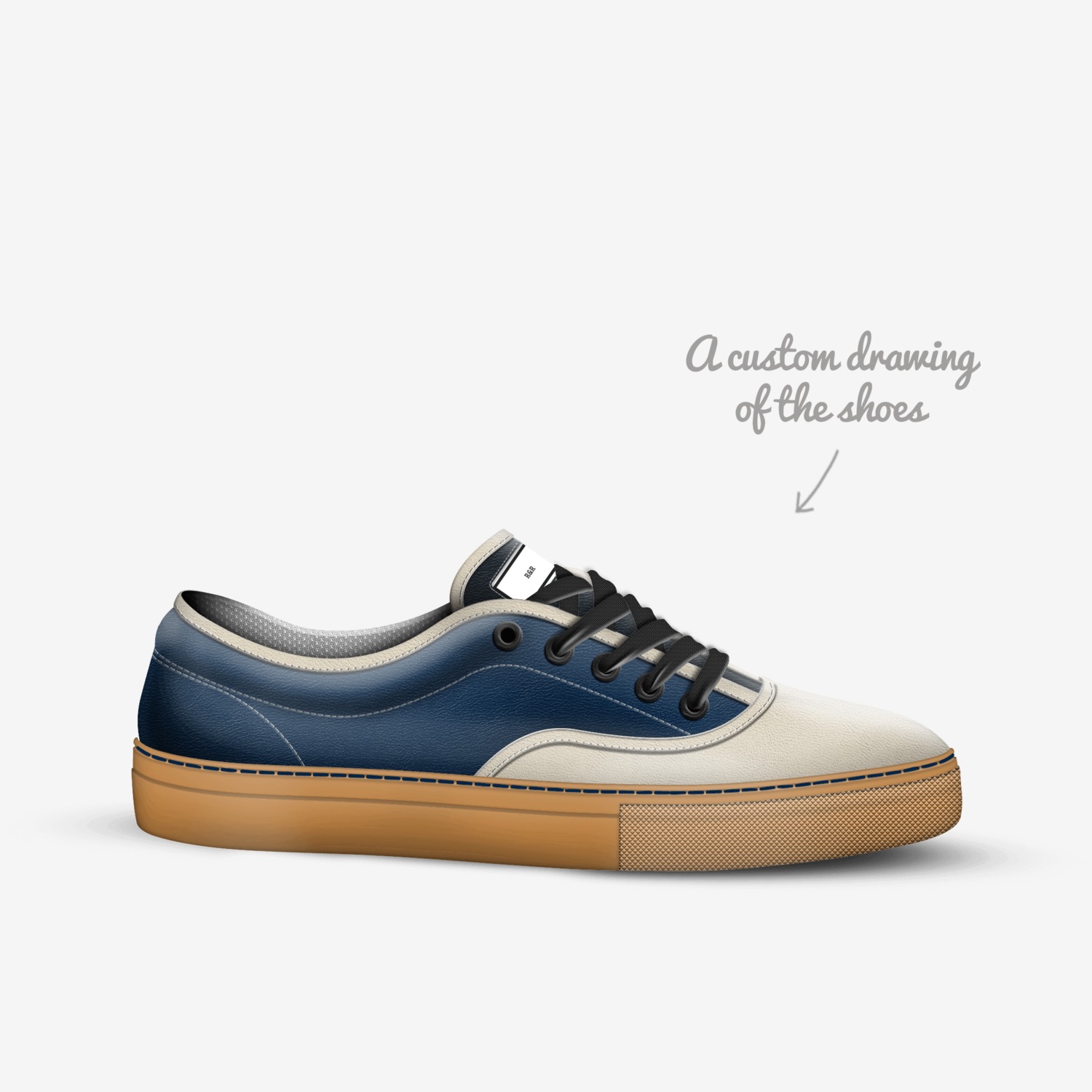 R&R custom made in Italy shoes by Vasikarla Rajkiran | Sketch view