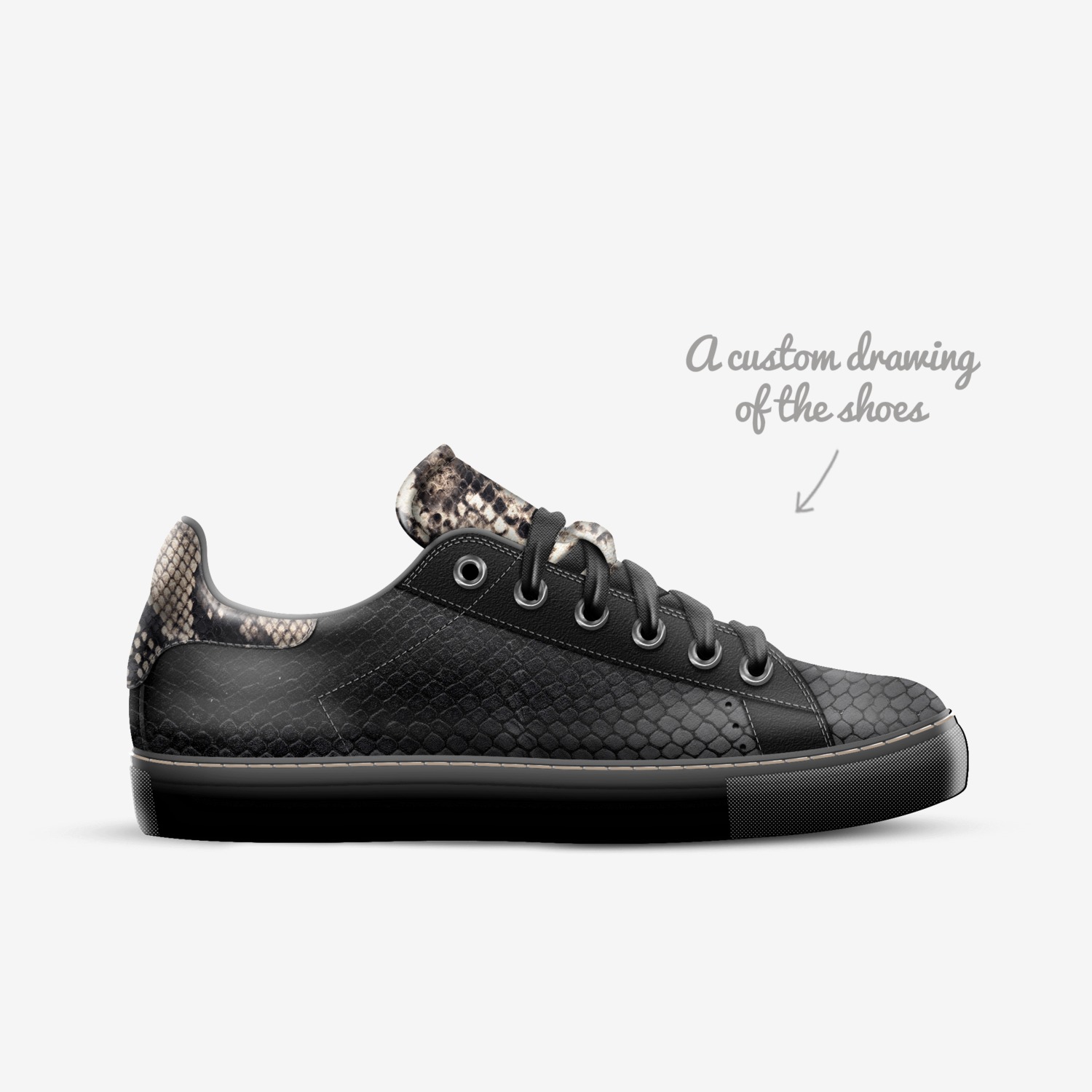 Evo custom made in Italy shoes by Maxim Pardi | Sketch view