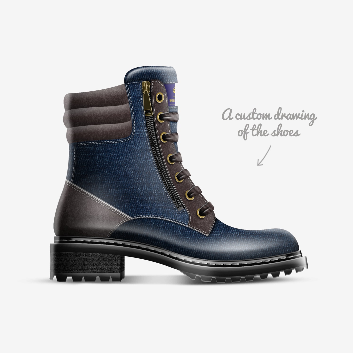 The Amelia custom made in Italy shoes by Alicia Antonio | Sketch view