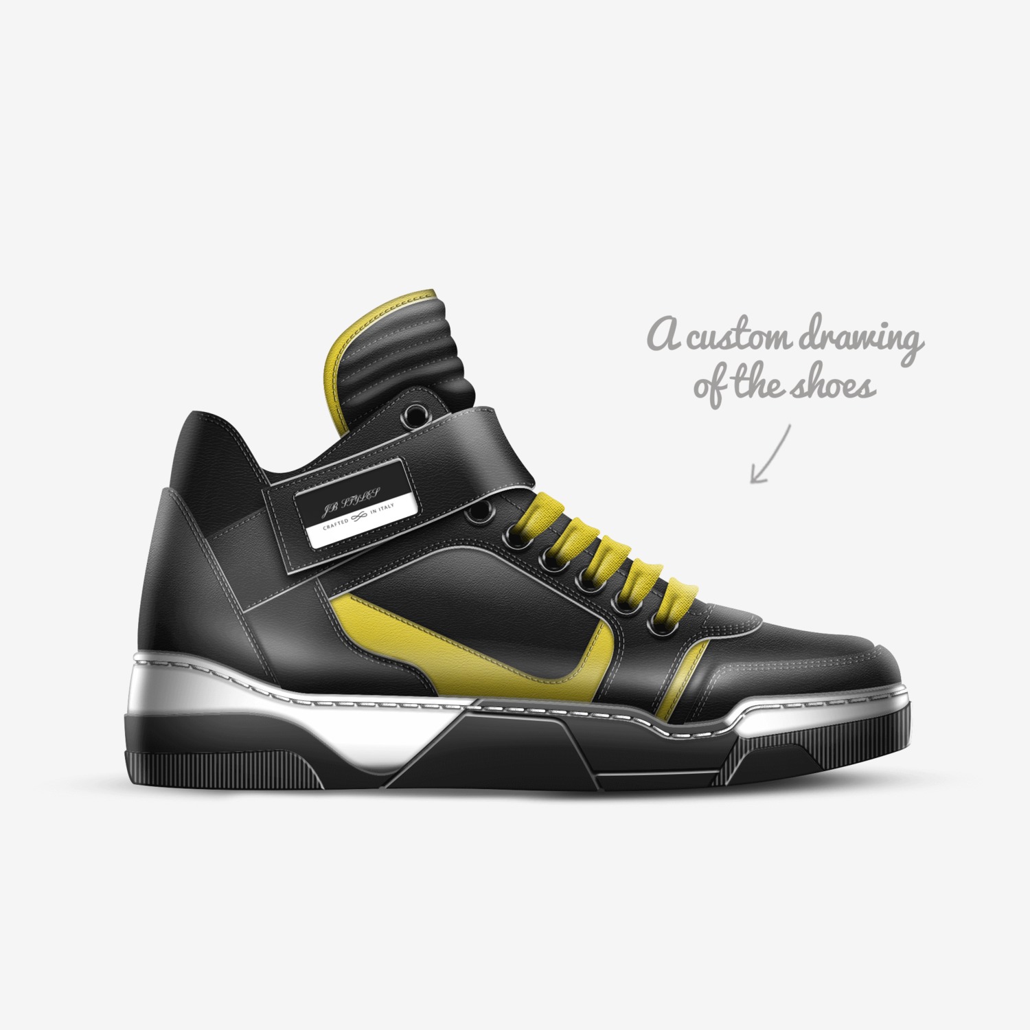 JB STYLES  custom made in Italy shoes by Jerodrick Brown | Sketch view