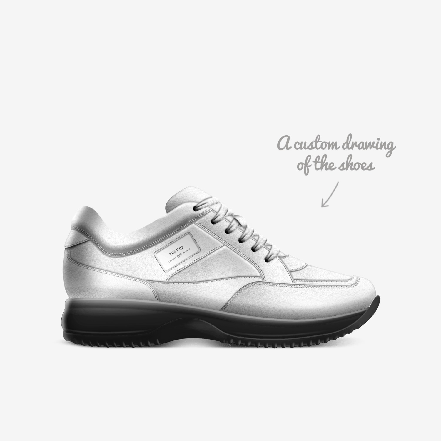 STEPS custom made in Italy shoes by Wayne Riddick Jr | Sketch view