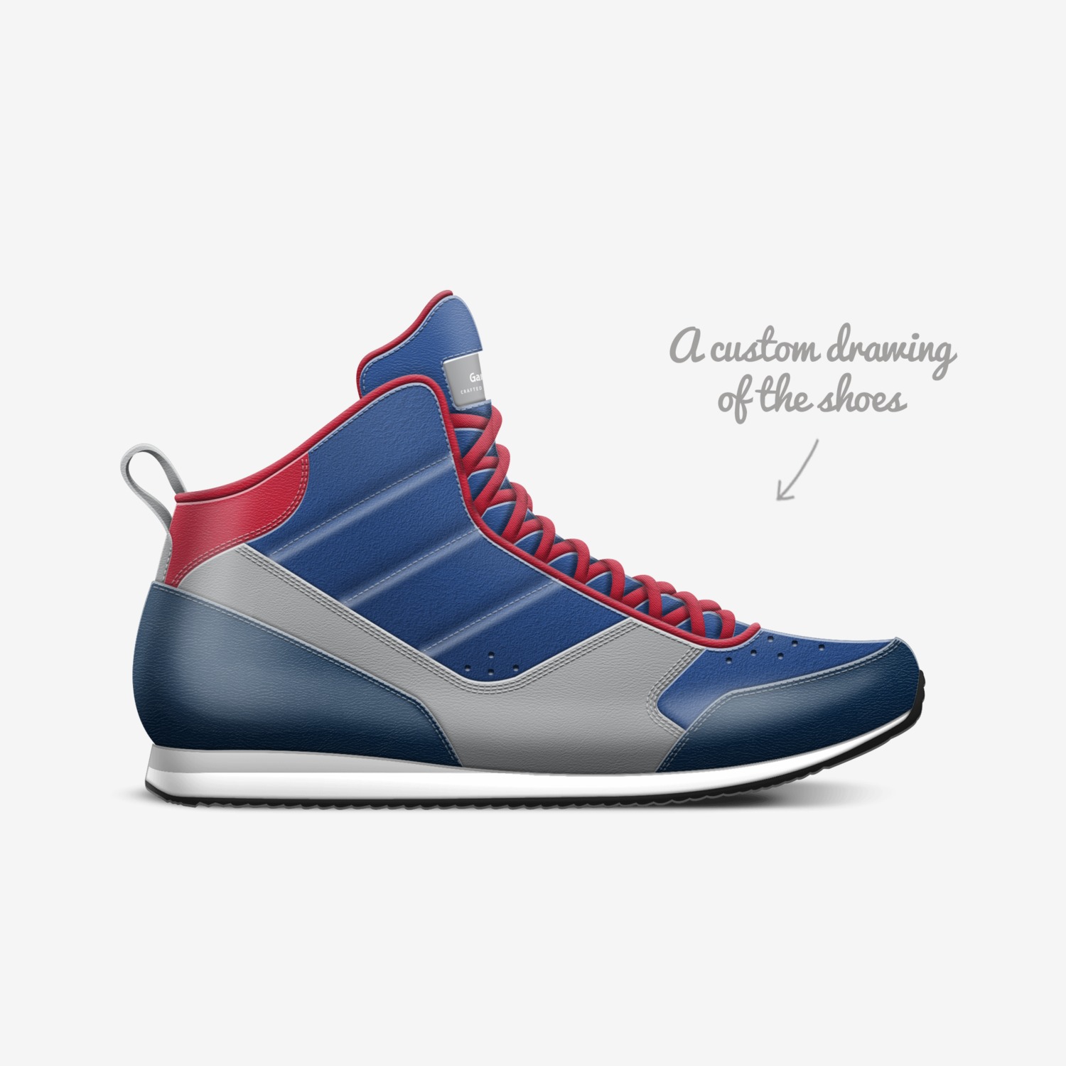 Garnet custom made in Italy shoes by Anthony Taylor | Sketch view