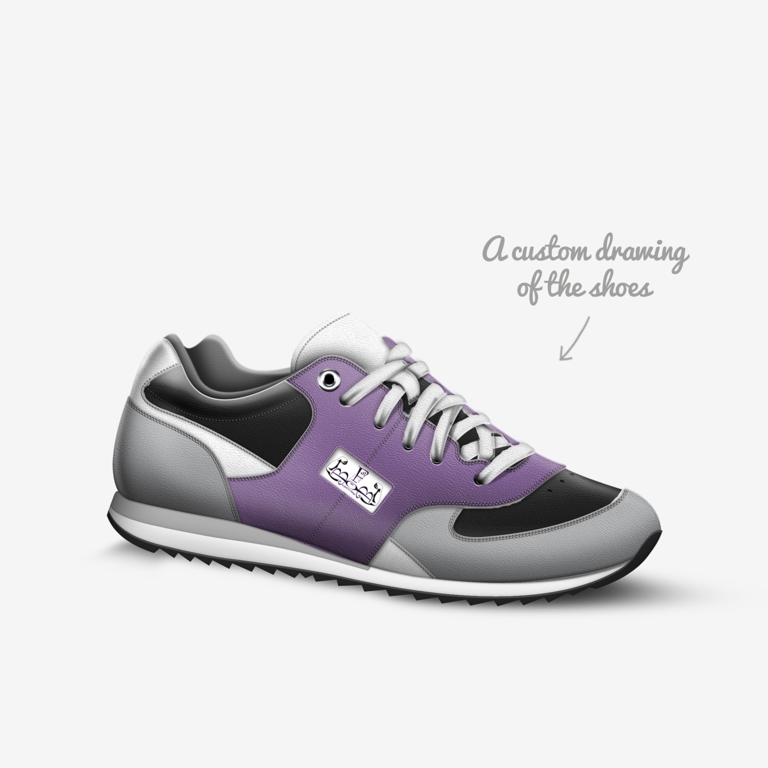 FBOB 1 custom made in Italy shoes by Reginald Reggie | Sketch view
