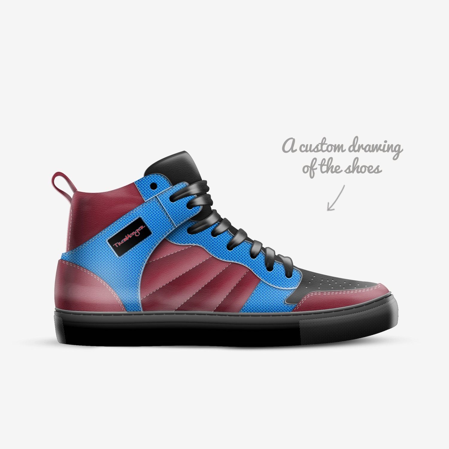 Legacy G1 V2 custom made in Italy shoes by TrewMonger Brand | Sketch view
