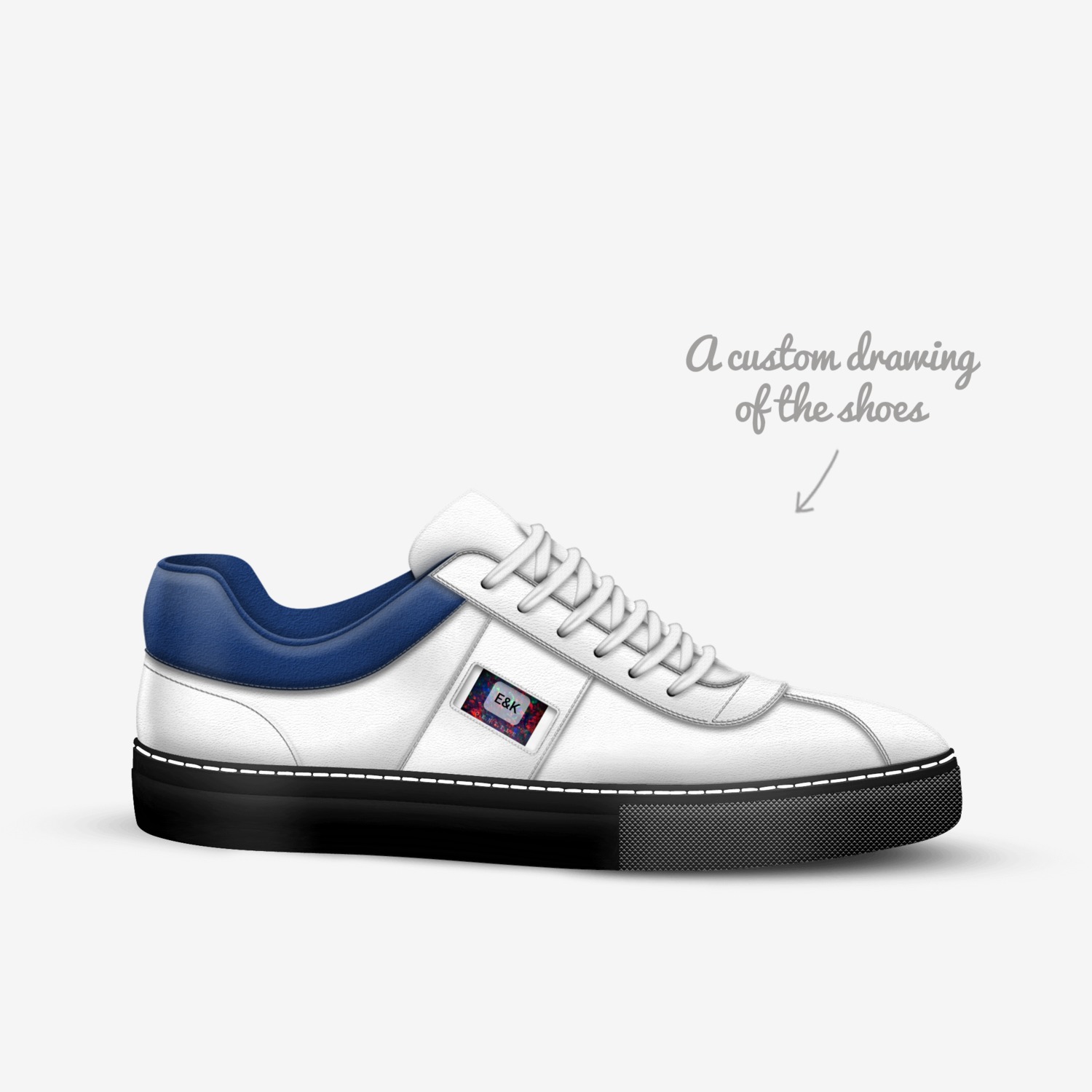 Gentile custom made in Italy shoes by Gentile Everett | Sketch view