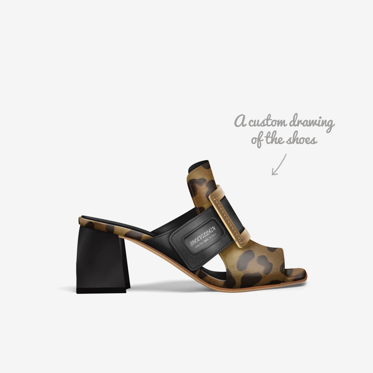 JASMINE custom made in Italy shoes by Twyla Bivins | Sketch view