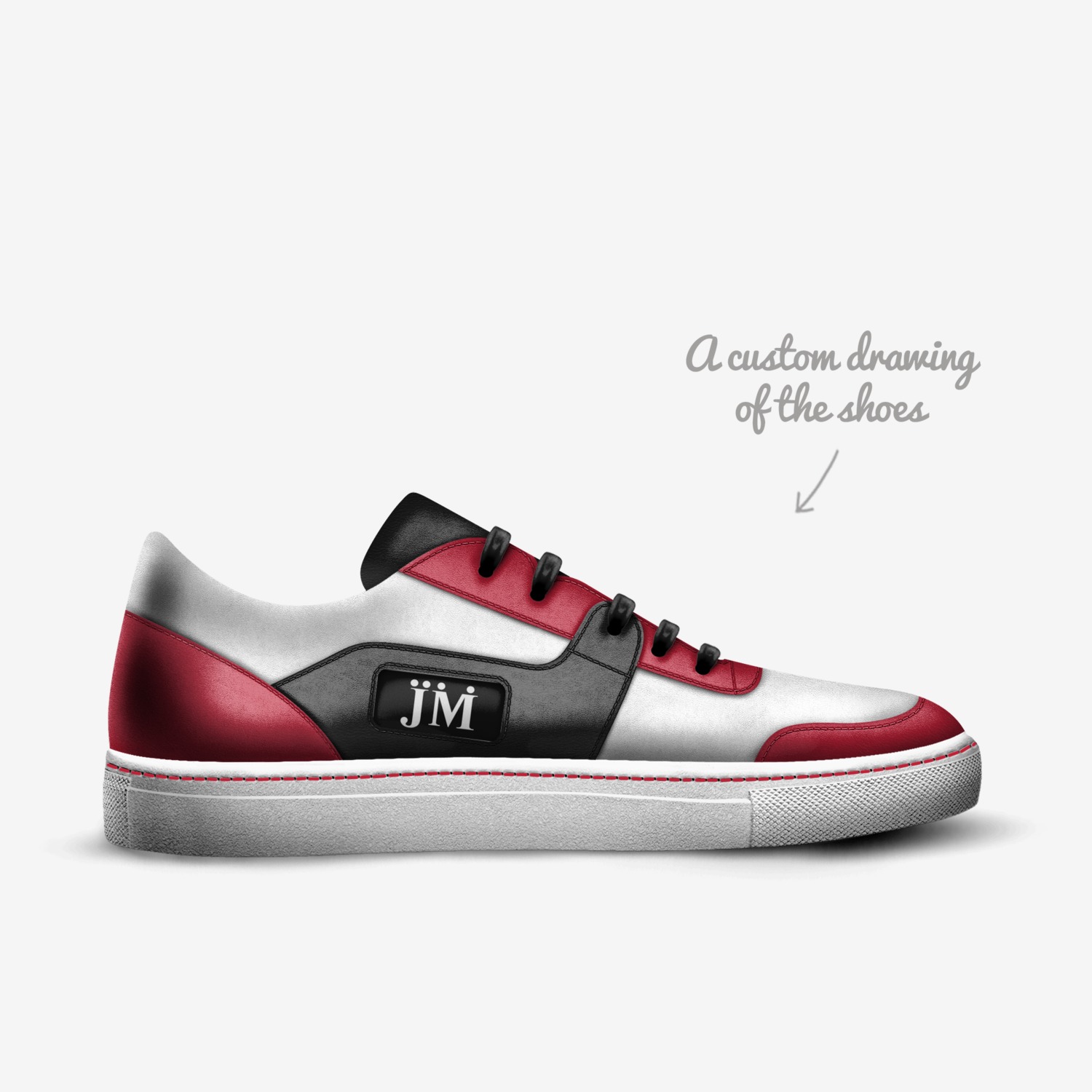 JM - 1984 custom made in Italy shoes by JoËl MarcÜs | Sketch view