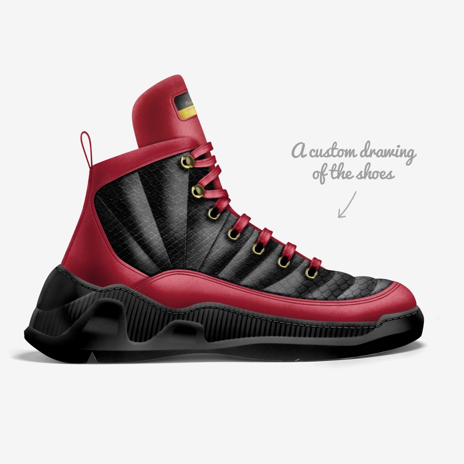 EL Mayo custom made in Italy shoes by Yusuf Parker | Sketch view