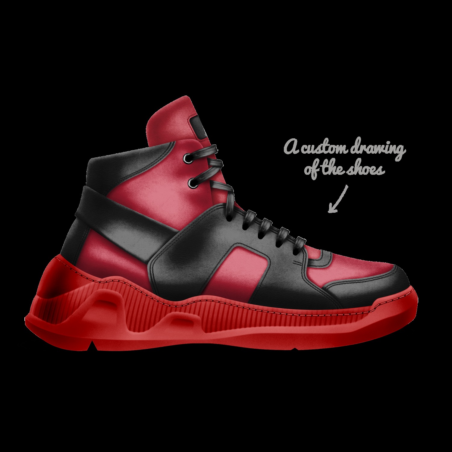 demonic tennis shoes