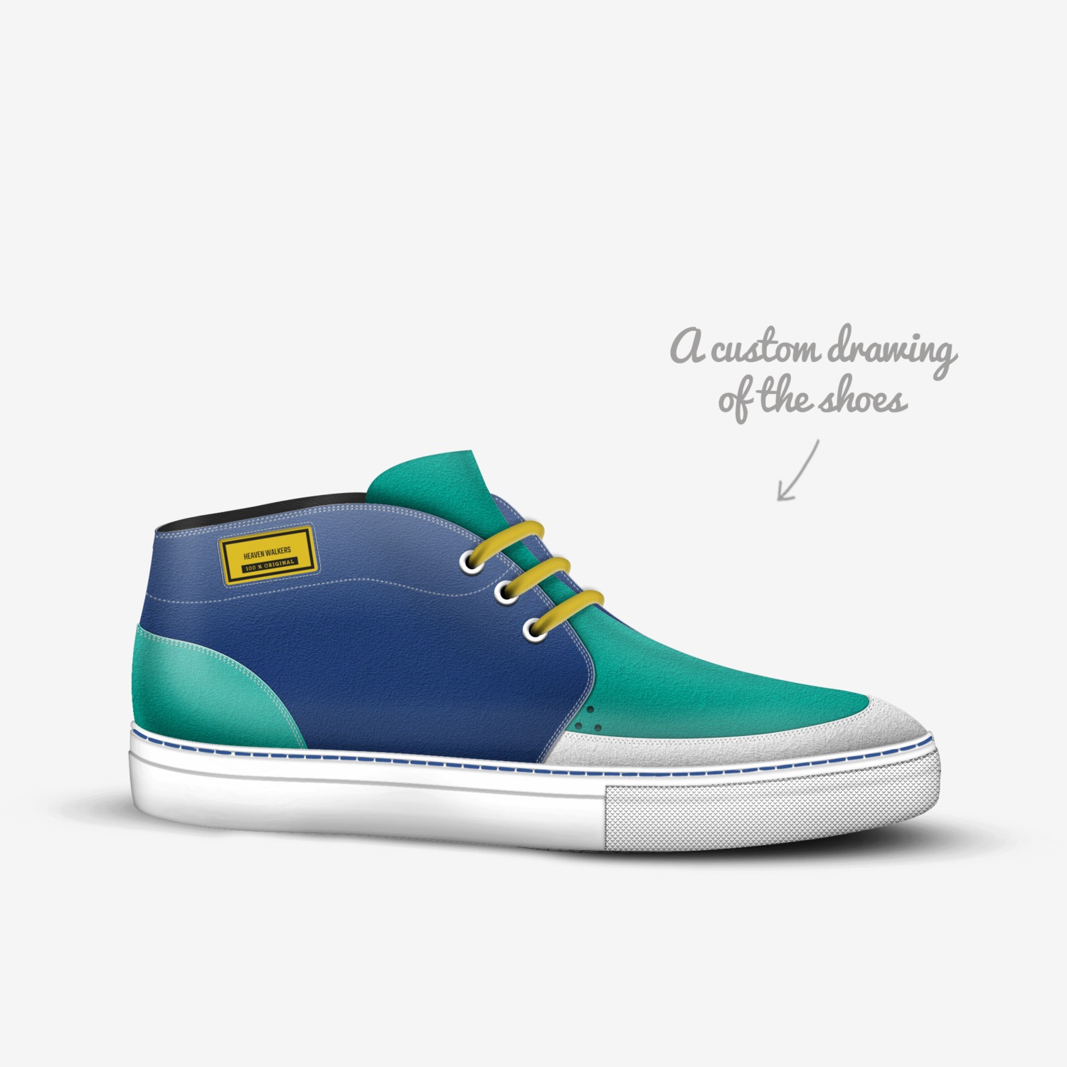 Heaven walkers  custom made in Italy shoes by Lee Turner Jr | Sketch view