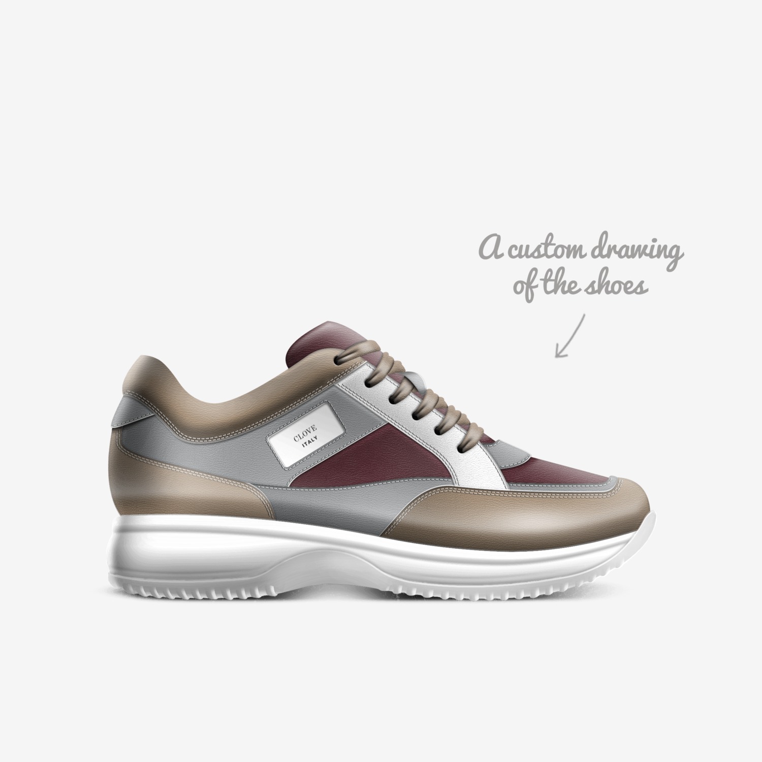 CLOVE custom made in Italy shoes by Josh Hampas | Sketch view