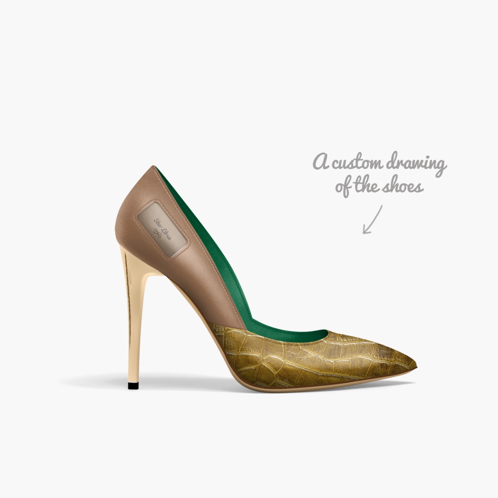 She-Libra limited edition shoe She-Libra artisan made in Italy shoes by M. S. Bell-carson