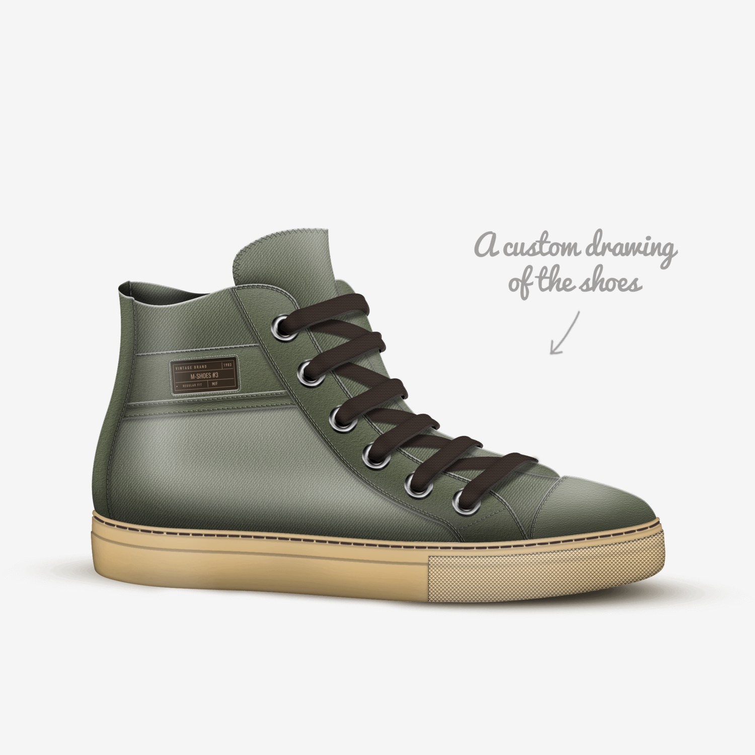 m-shoes #3 custom made in Italy shoes by Marvin Correa | Sketch view
