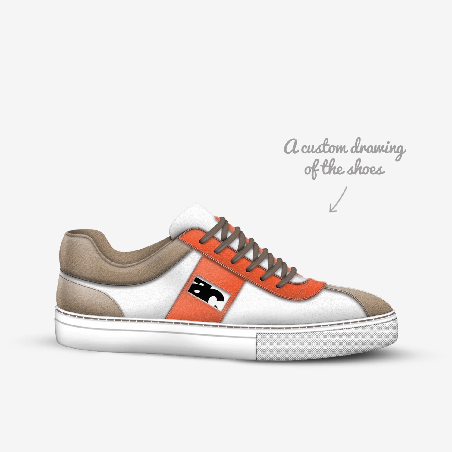 AC SNEAKER custom made in Italy shoes by Km Brand | Sketch view
