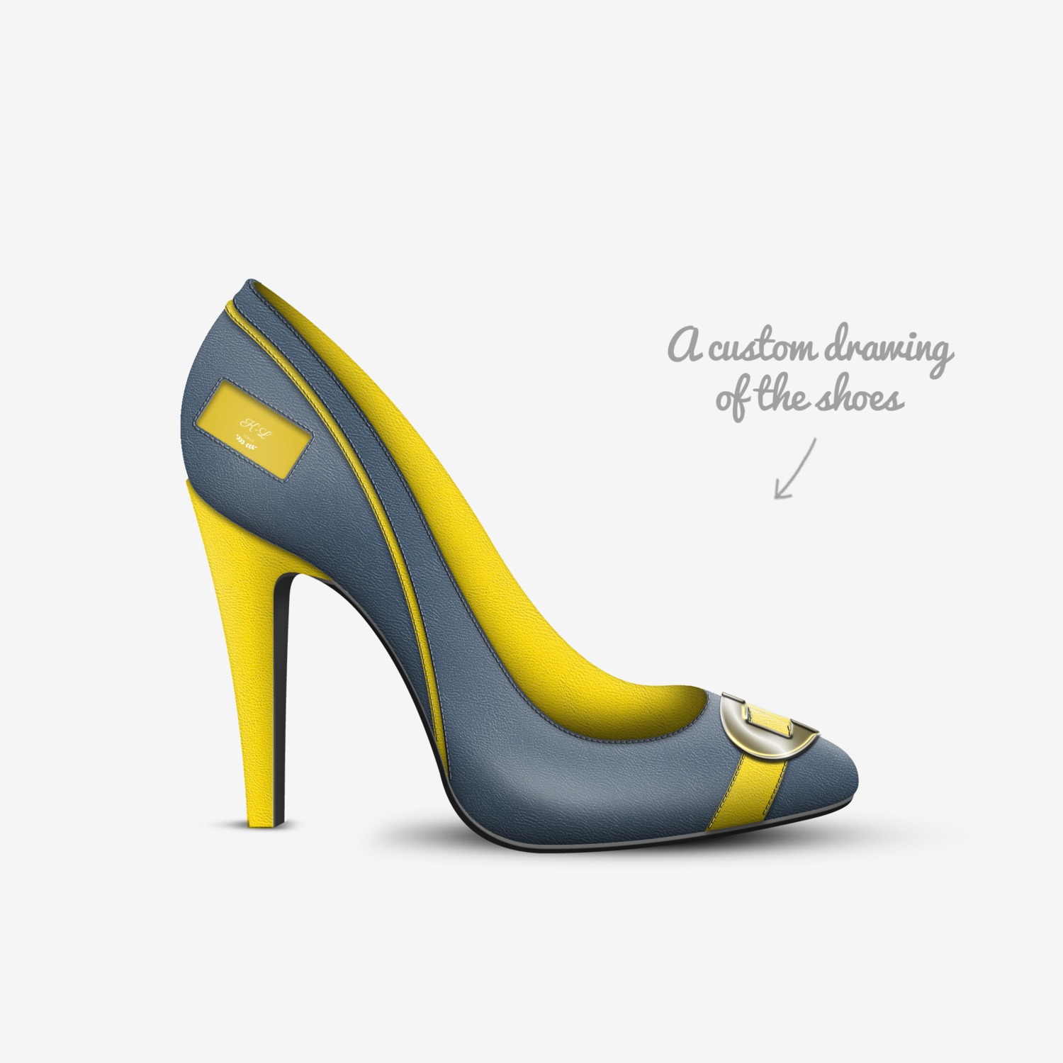 K-L custom made in Italy shoes by Cedric Bailey | Sketch view