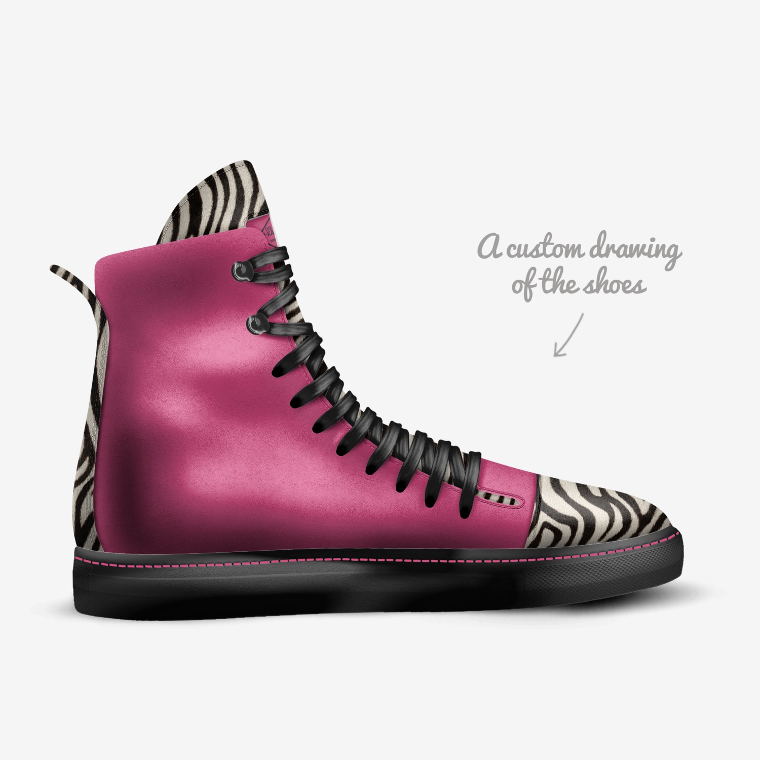 ADITI-KALI FUSIONS custom made in Italy shoes by Aditi-kali Of Wonkey Donkey Bazaar | Sketch view