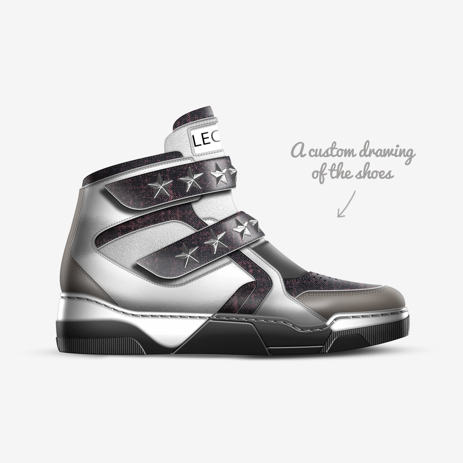 LEO-A (RYU) Rising custom made in Italy shoes by Dexter Austin | Sketch view