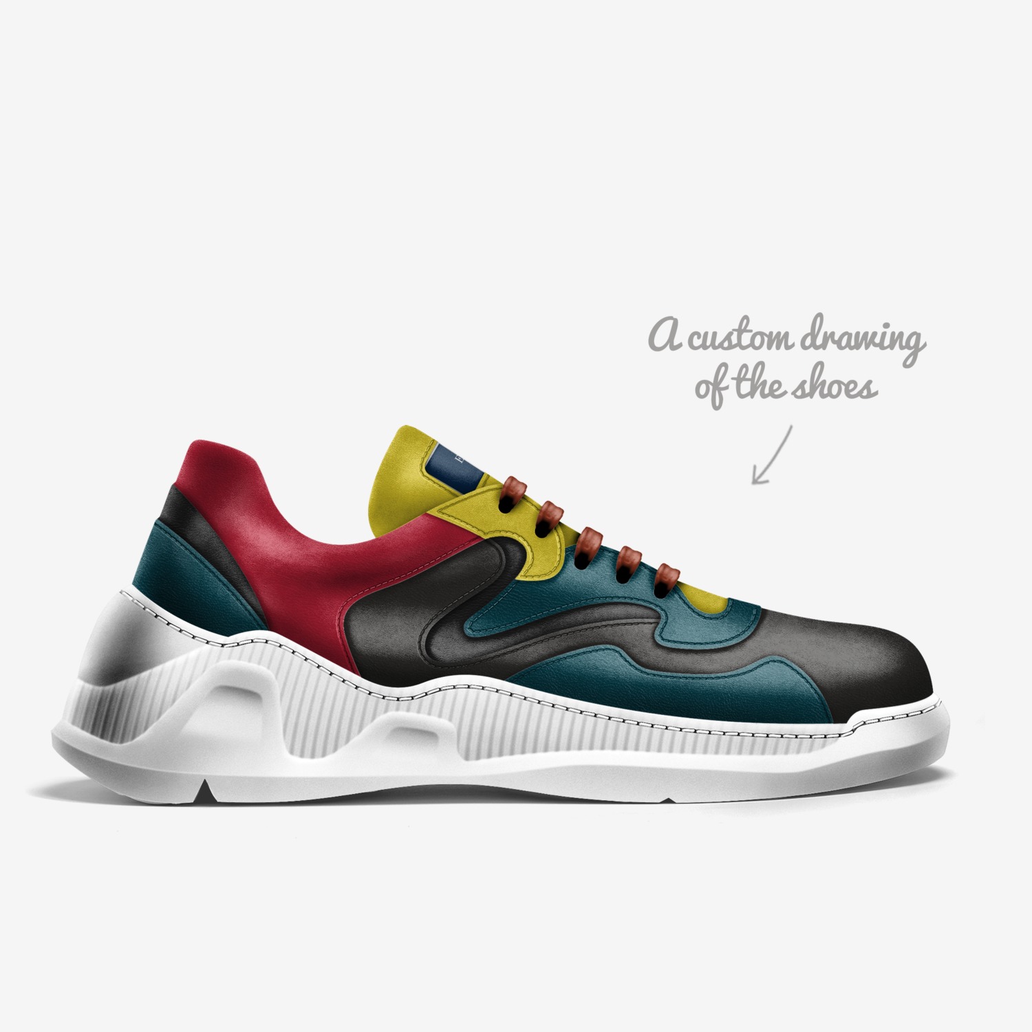 Euphoria custom made in Italy shoes by Mehmetcan Yıldırım | Sketch view