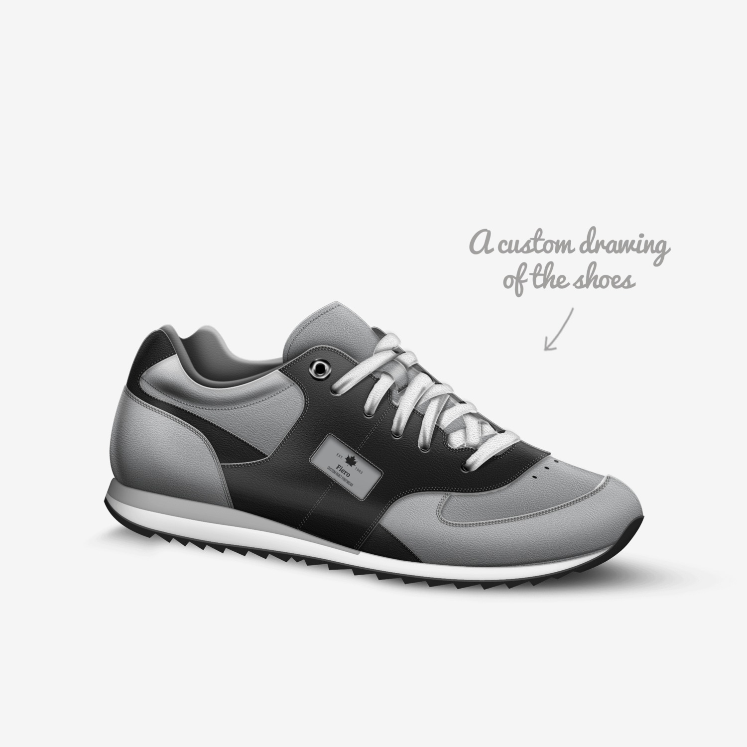 Fiero custom made in Italy shoes by Siddhertha Tapadar | Sketch view