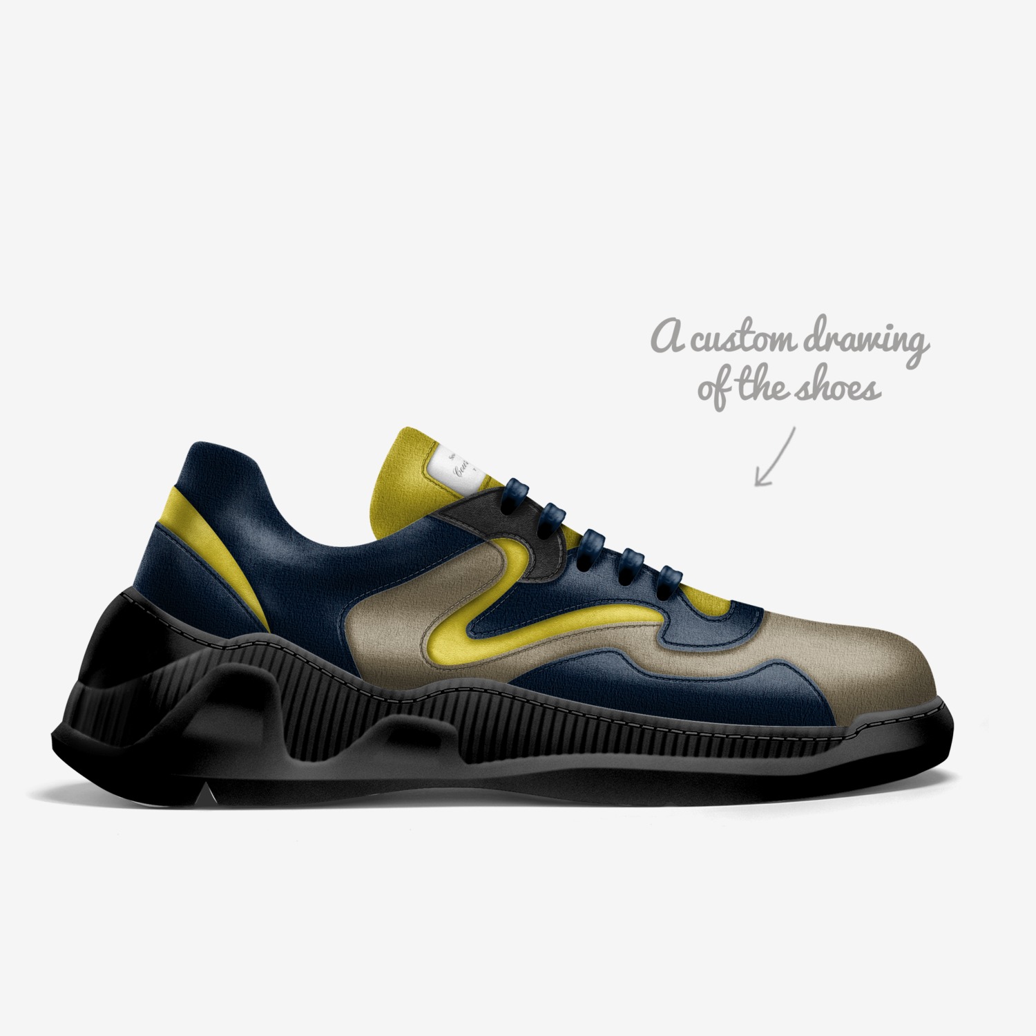 Courtney Eslyn custom made in Italy shoes by Danielle Porterfield | Sketch view