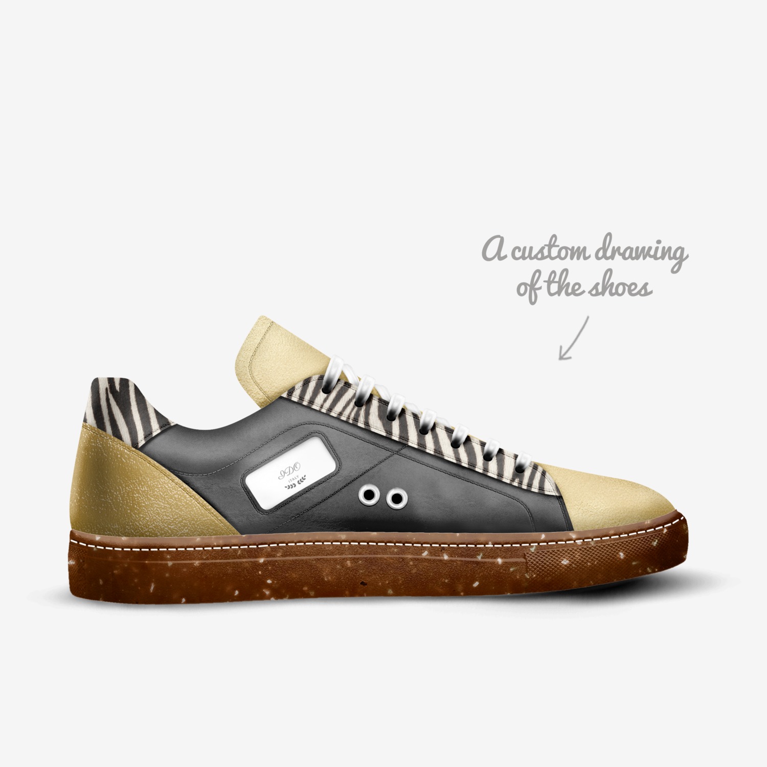 IDO custom made in Italy shoes by Jason Gulley | Sketch view