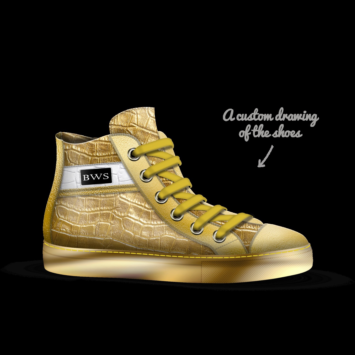 evans gold shoes