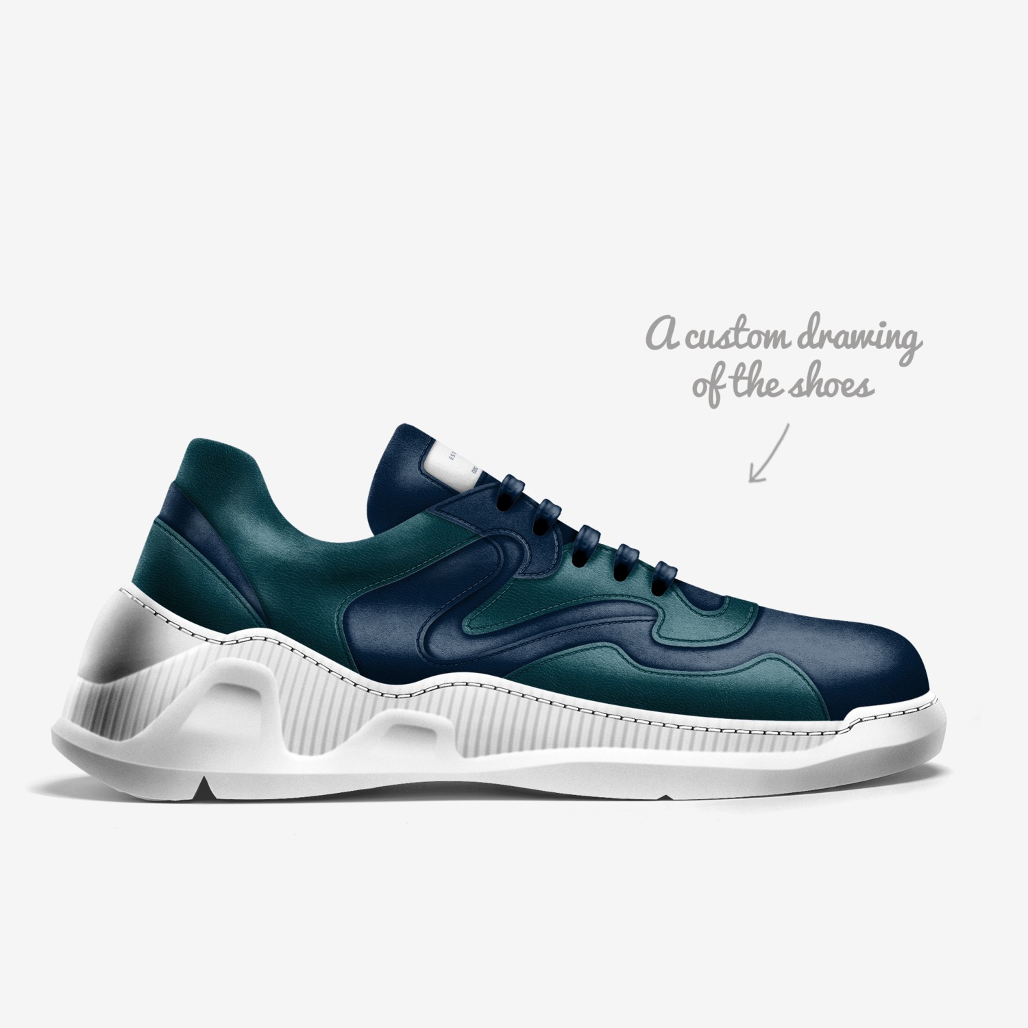 btl custom made in Italy shoes by Betul Muminoglu | Sketch view