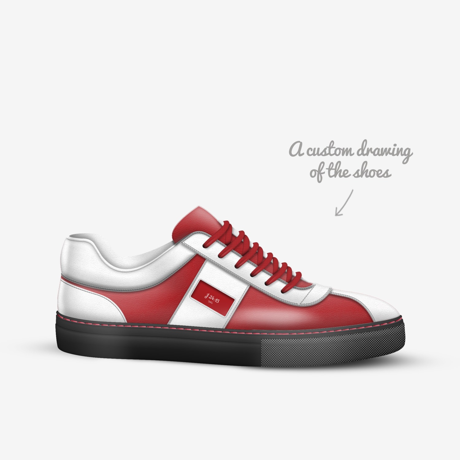j24 custom made in Italy shoes by Jamal Jones | Sketch view