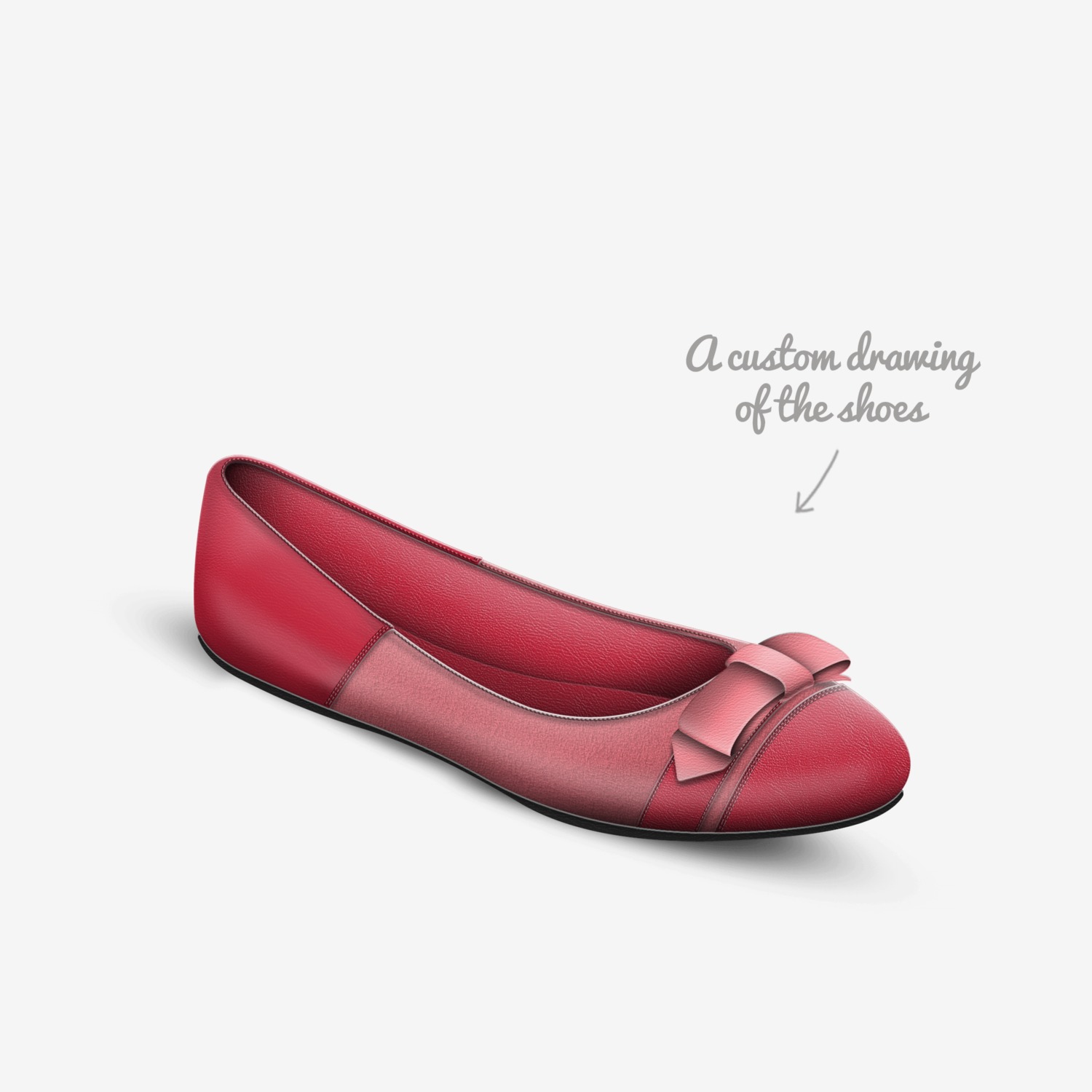 Pinja custom made in Italy shoes by Blissfully Brand | Sketch view